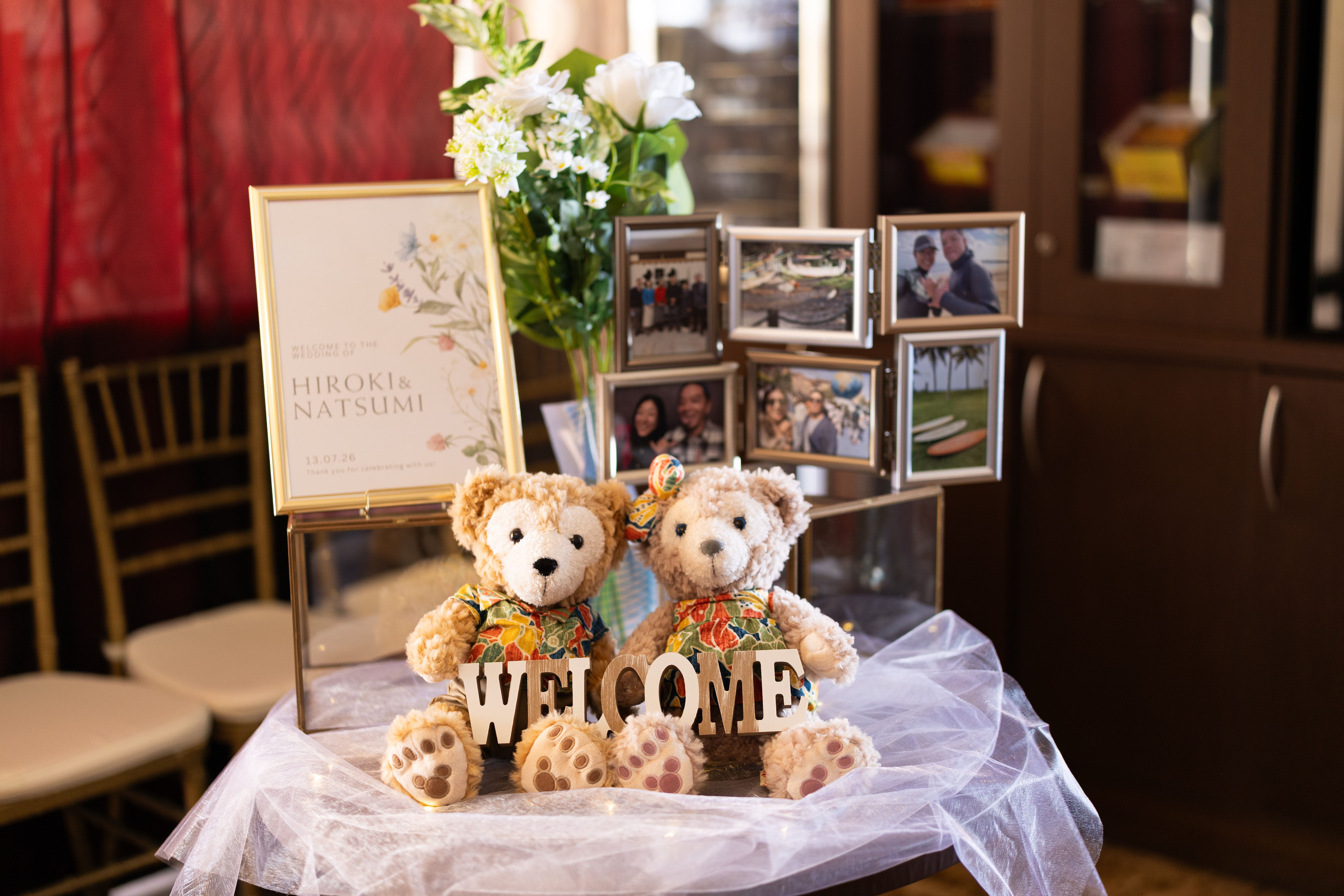 お二人らしさがつまったウェルカムスペース🌺 | ウエディング・結婚式