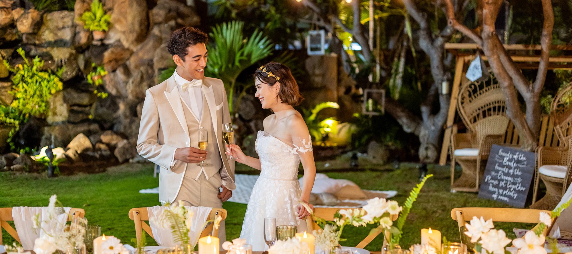 デリア　レイス　「プライベートパーティー」 アイネス ヴィラノッツェ ワイキキ レイアでのパーティー| リゾート